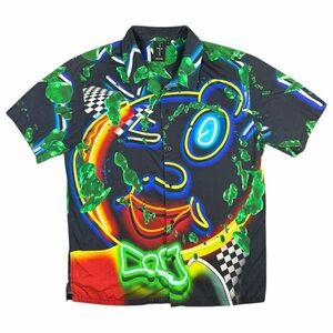 Travis Scott Cactus Jack Neon Sign Hawaiian Shirt Men’s Size Large